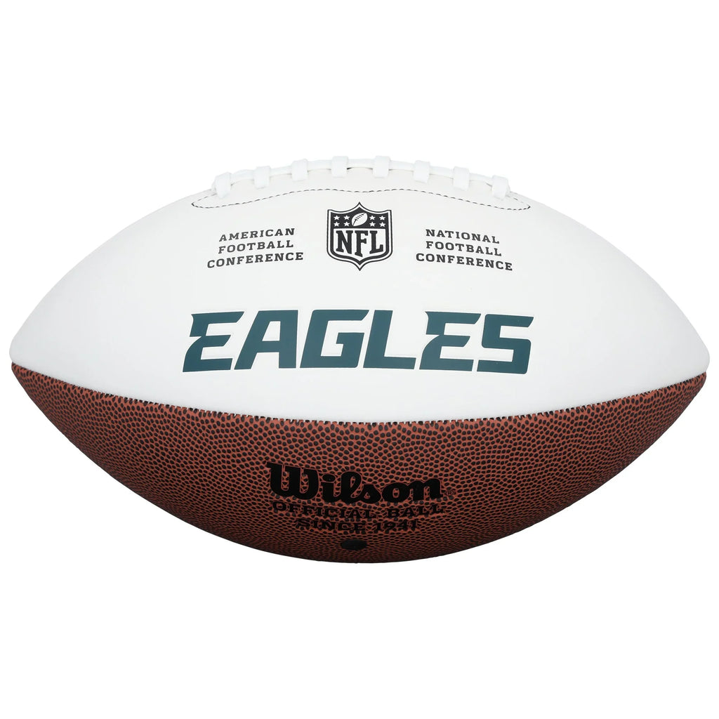 DeVonta Smith Signed Eagles Wilson Football | Authenticated
