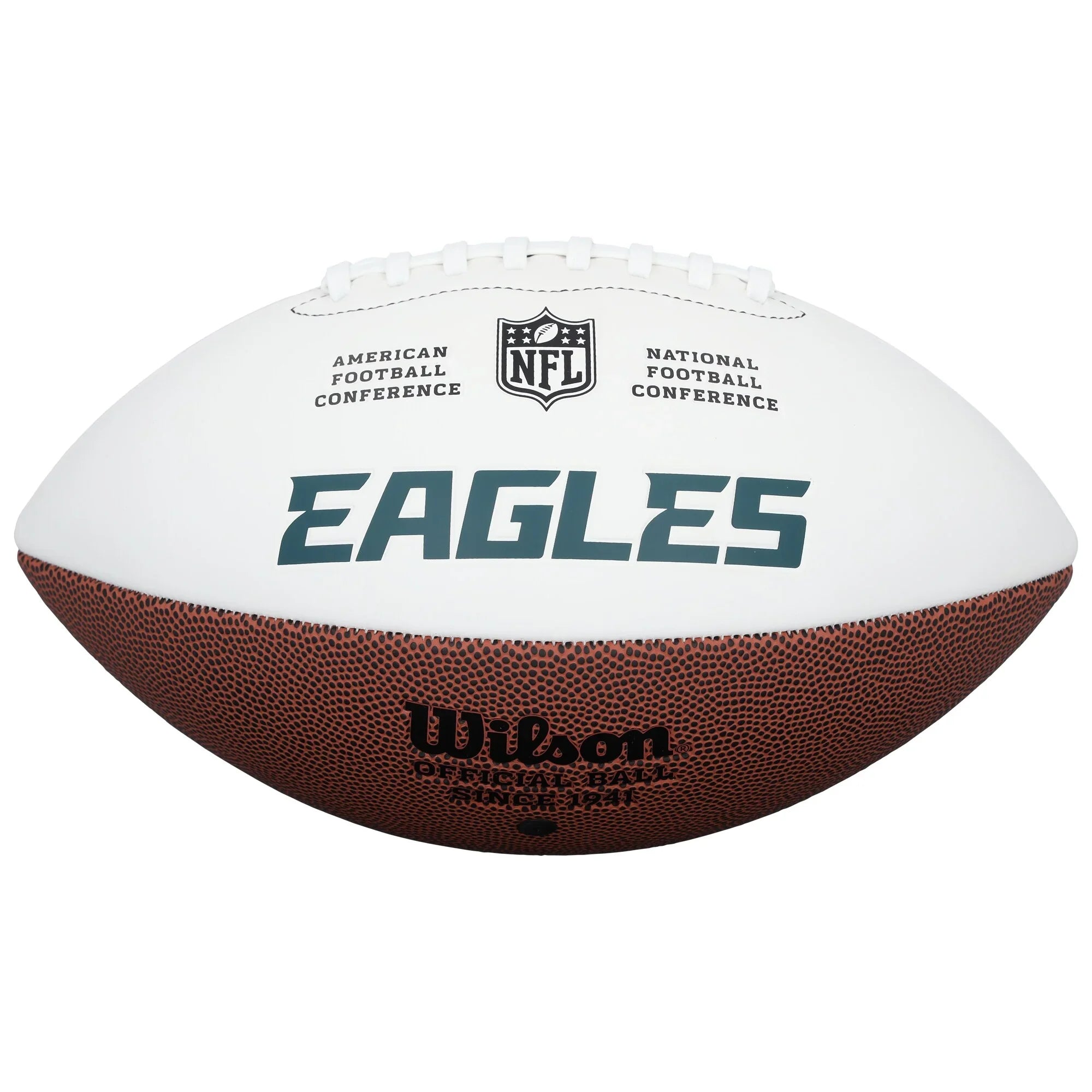 DeVonta Smith Signed Eagles Wilson Football | Authenticated