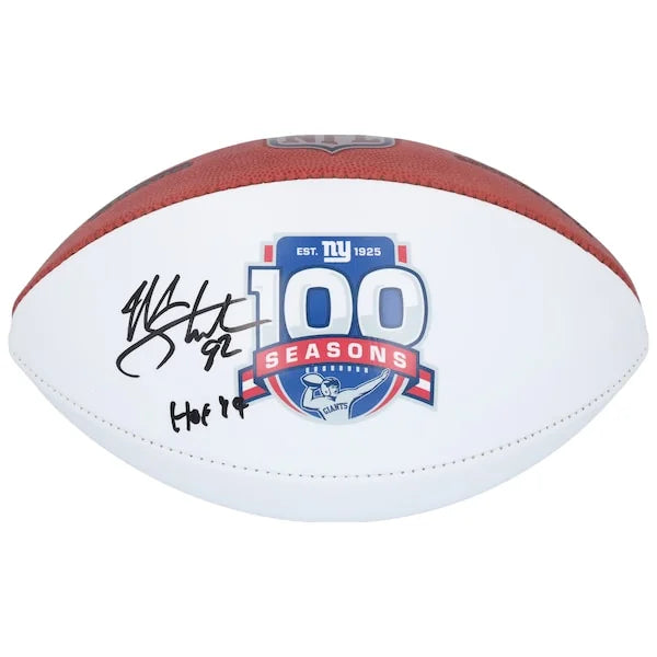 Michael Strahan Signed Giants Football | HOF 14 Inscription