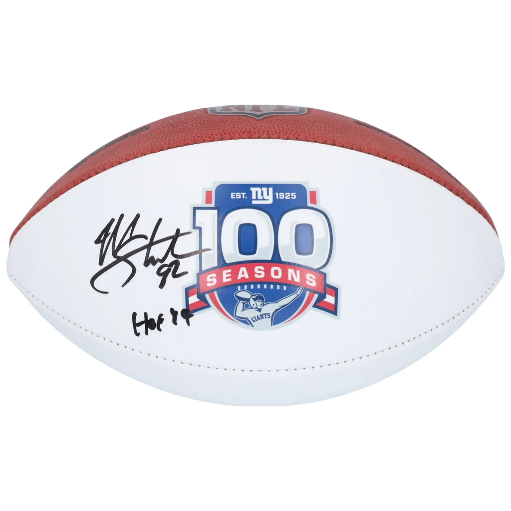 Michael Strahan Signed Giants Football | HOF 14 Inscription