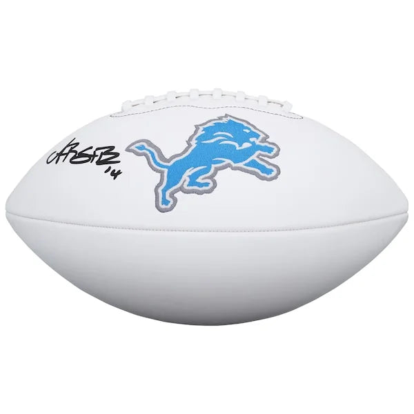 Amon-Ra St. Brown Signed Wilson White Panel Football | Detroit Lions