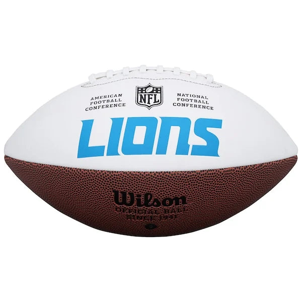 Amon-Ra St. Brown Signed Wilson White Panel Football | Detroit Lions