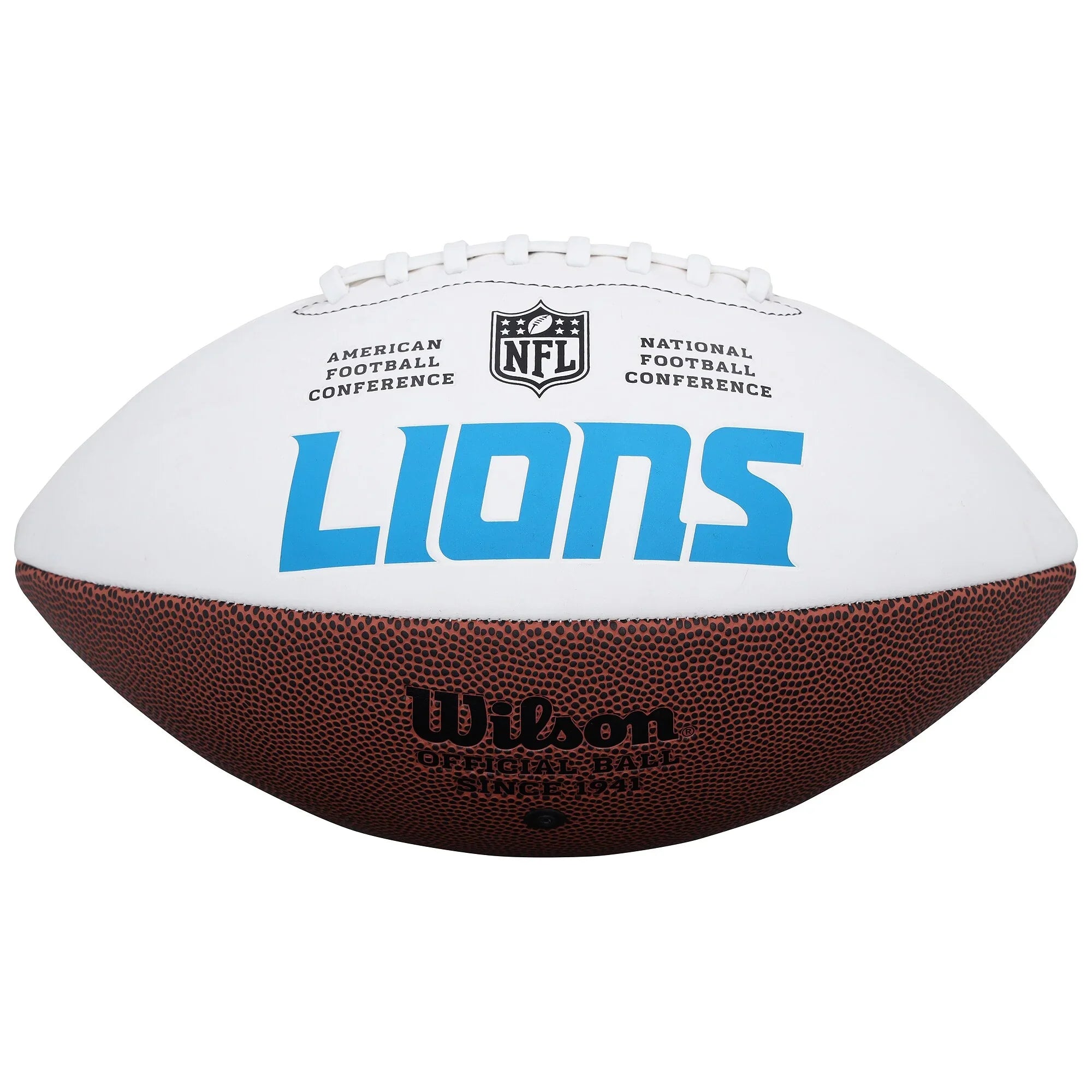 Amon-Ra St. Brown Signed Wilson White Panel Football | Detroit Lions