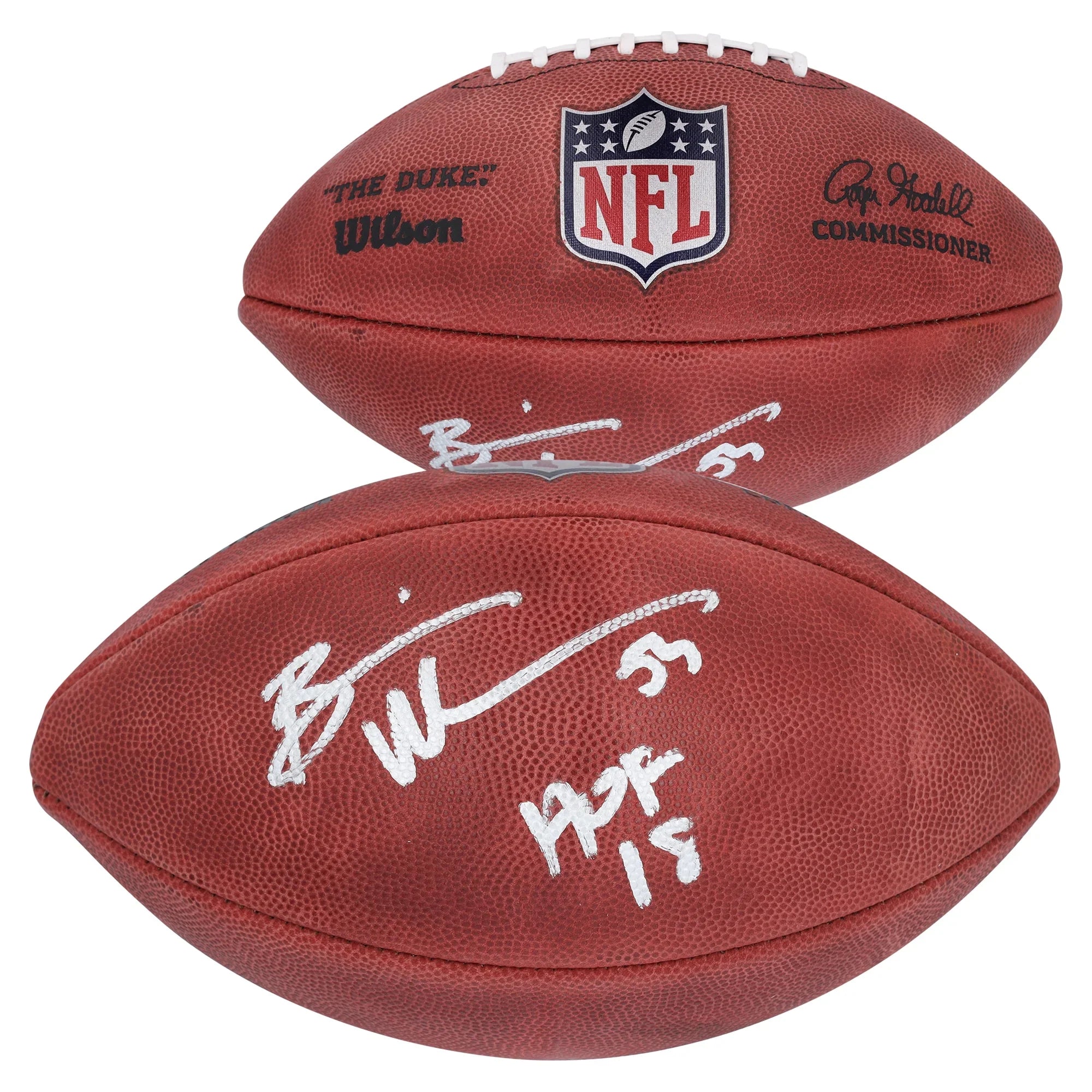 Brian Urlacher Signed Bears Football | HOF 18 Inscription