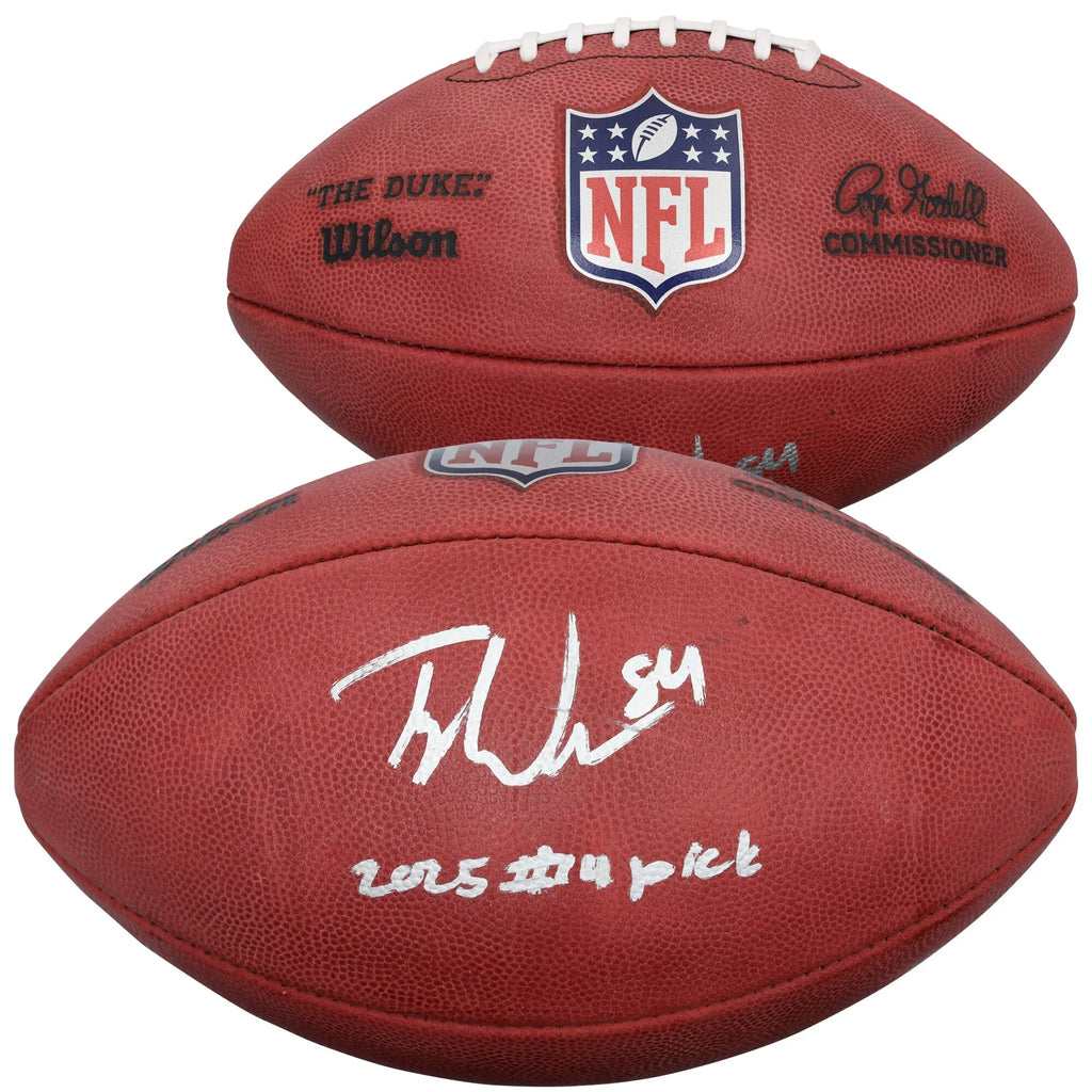 Tyler Warren Signed Duke Football | Indianapolis Colts 2025 #14 Pick