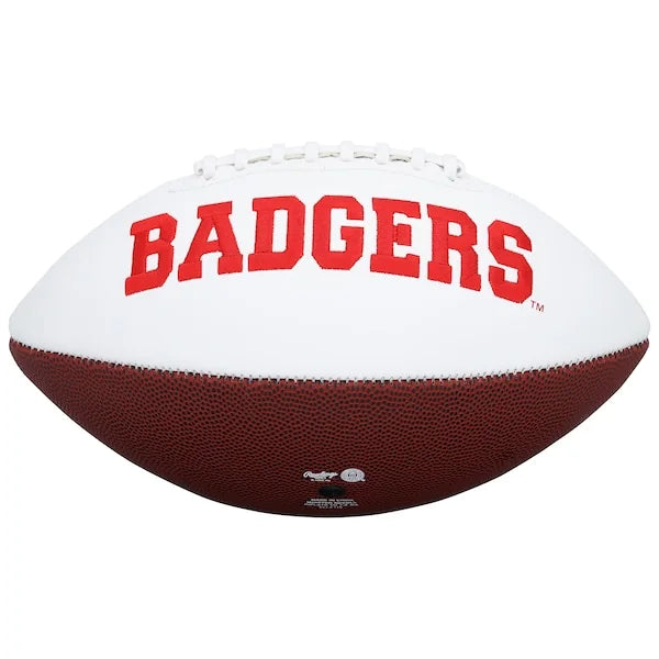 T.J. Watt Signed Wisconsin Badgers Football | White Panel