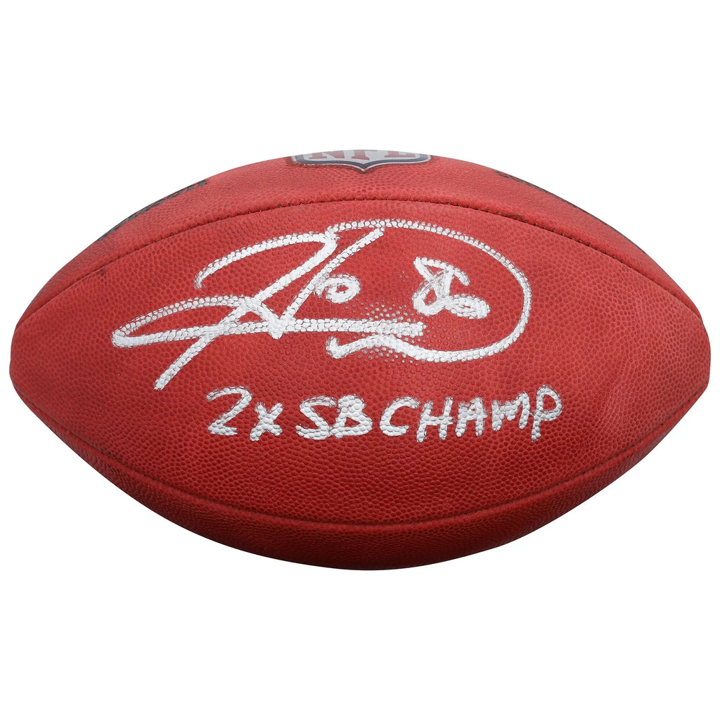 Hines Ward Signed Steelers Football | 2x SB Champ Inscription