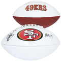 Patrick Willis San Francisco 49ers Autographed Franklin White Panel Football with "HOF 24" Inscription - S
