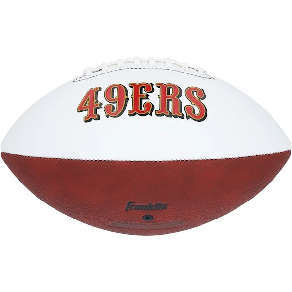 Patrick Willis San Francisco 49ers Autographed Franklin White Panel Football with "HOF 24" Inscription - S