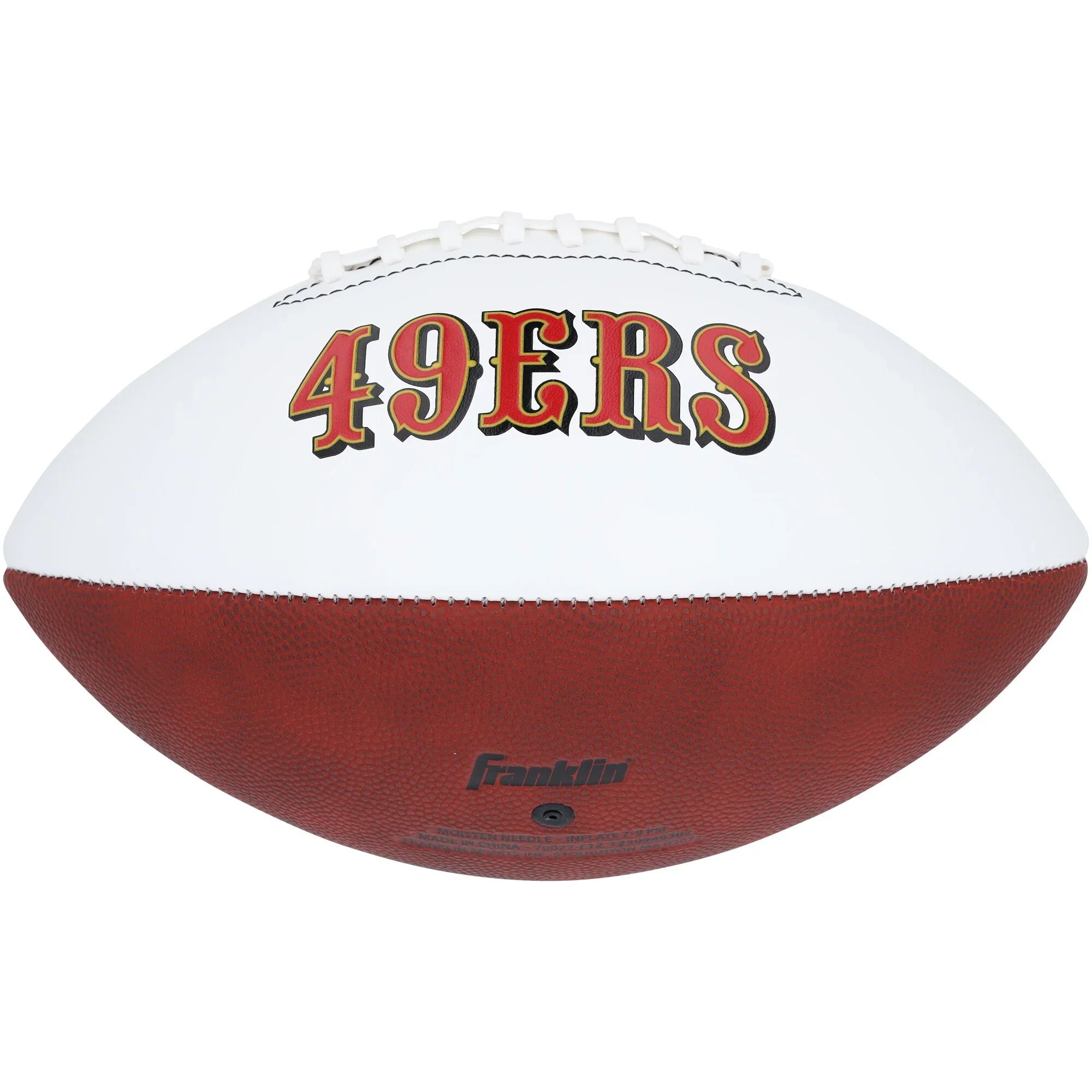 Patrick Willis San Francisco 49ers Autographed Franklin White Panel Football with "HOF 24" Inscription - S