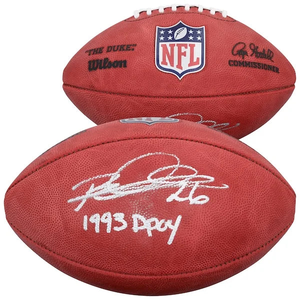 Rod Woodson Signed Steelers Football | 1993 DPOY Inscription