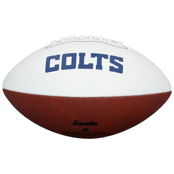 Tyler Warren Signed Colts Football | 2025 #14 Pick Inscription
