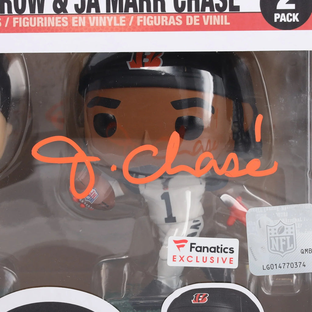 Joe Burrow & Ja'Marr Chase Signed Funko POP Two-Pack | Bengals