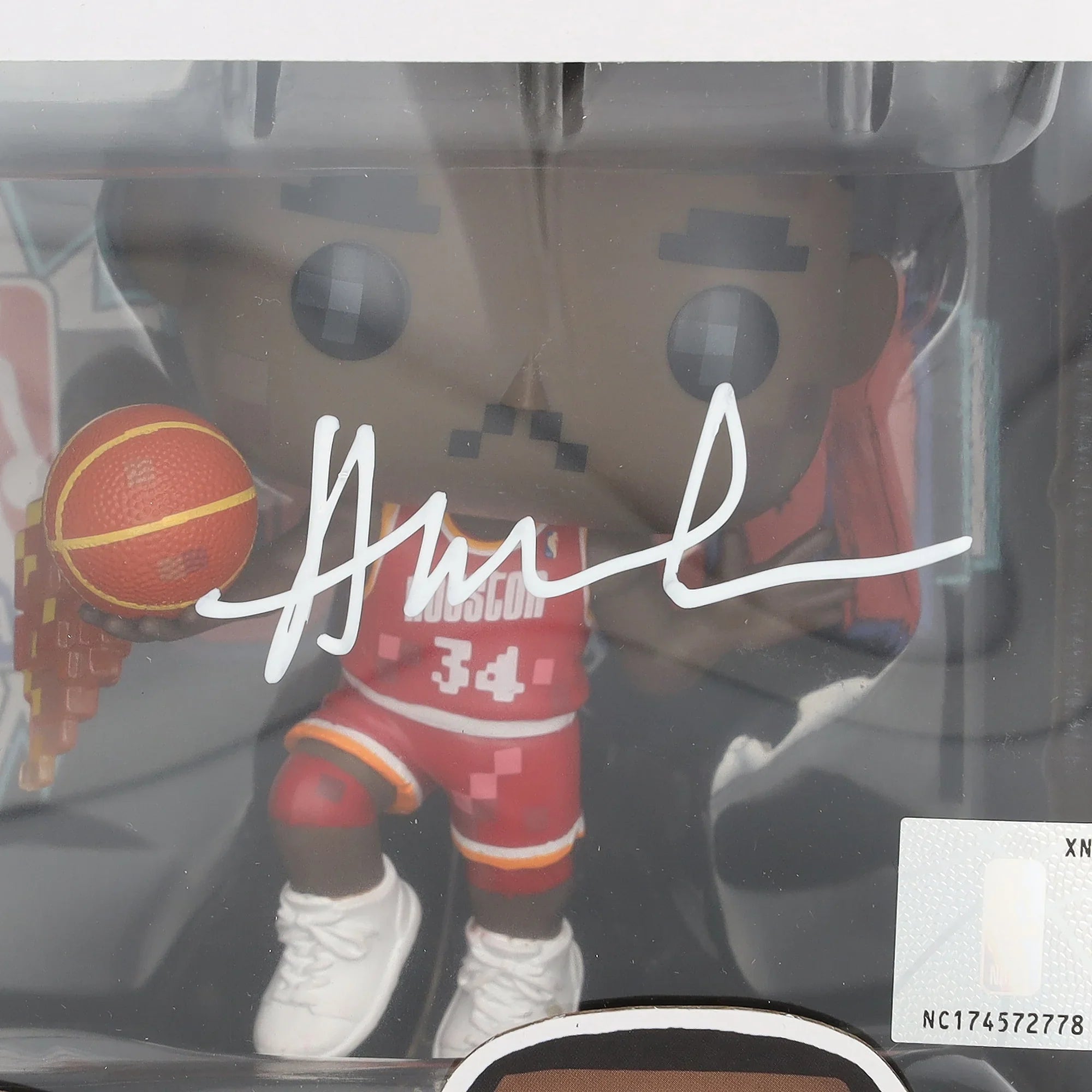 Clyde Drexler & Hakeem Olajuwon Signed Rockets Funko Pop | Authenticated