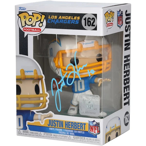 Justin Herbert Signed Chargers Home Uniform Funk Pop Figurine | Authenticated