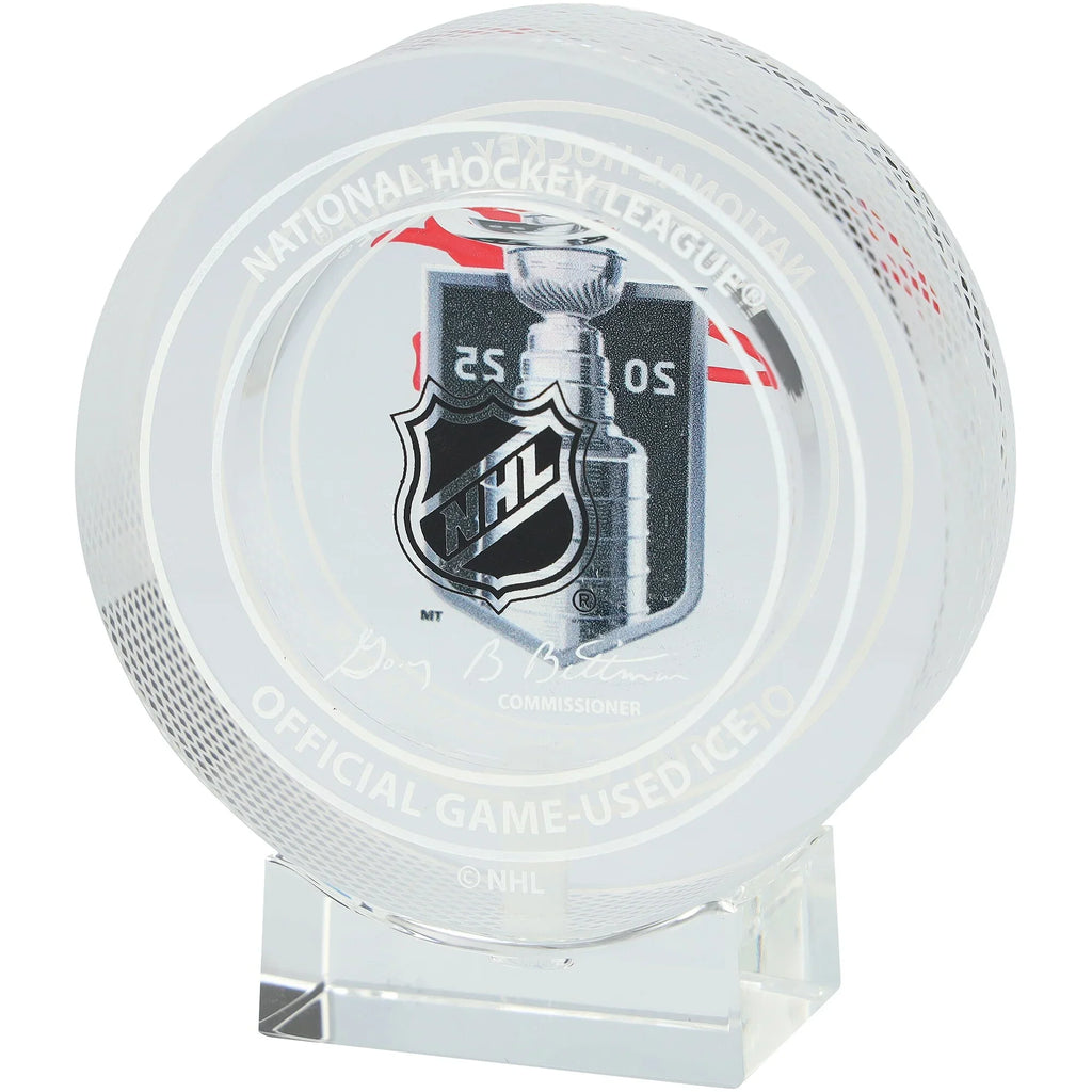 Sergei Bobrovsky Signed 2025 Stanley Cup Final Crystal Puck | Panthers