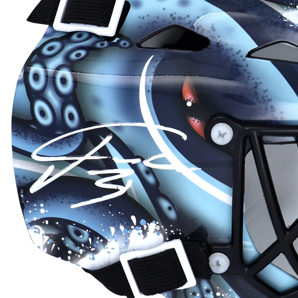 Philipp Grubauer Signed Mini Goalie Mask | Seattle Kraken