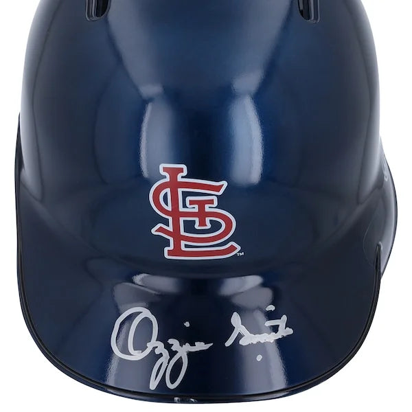 Ozzie Smith Signed Cardinals Mini Batting Helmet | Chrome Rawlings
