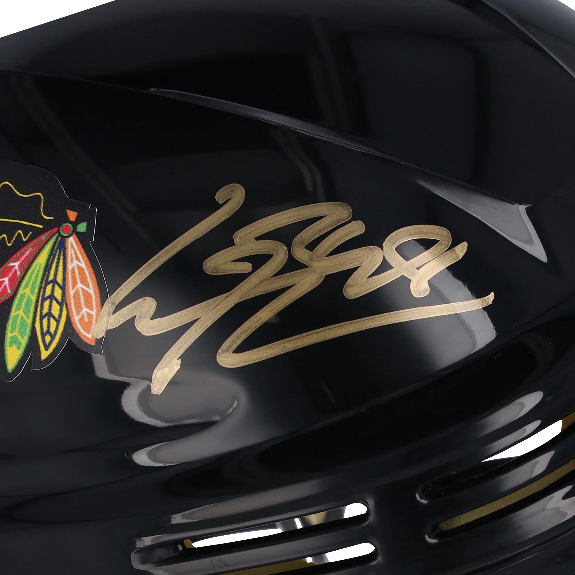 Connor Bedard Signed Chicago Blackhawks Mini Helmet | Authenticated