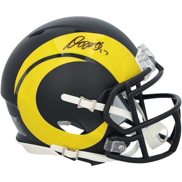 Davante Adams Signed Riddell Rivalry Speed Mini Helmet | Los Angeles Rams