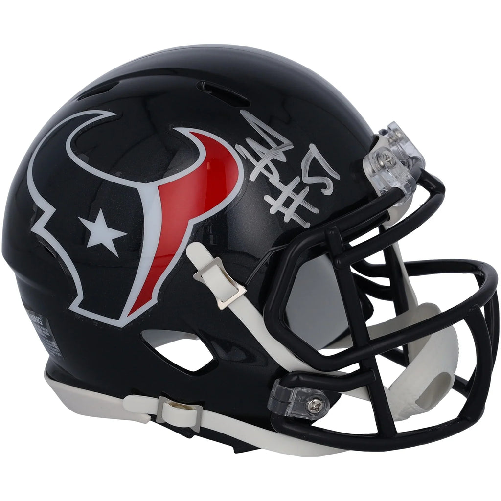 Will Anderson Jr. Houston Texans Autographed Fanatics Authentic 2024 Speed Mini Helmet - F2