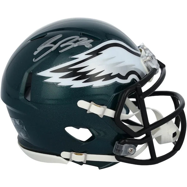 Saquon Barkley Signed Philadelphia Eagles Super Bowl LIX Champions Mini Helmet