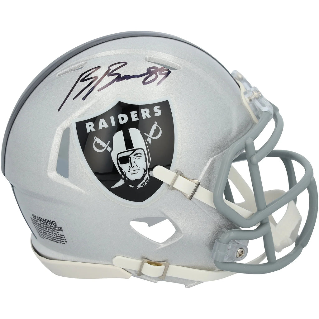 Brock Bowers Signed Las Vegas Raiders Riddell Speed Mini Helmet | Authenticated