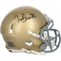 Tim Brown Signed Notre Dame Fighting Irish Riddell Speed Mini Helmet