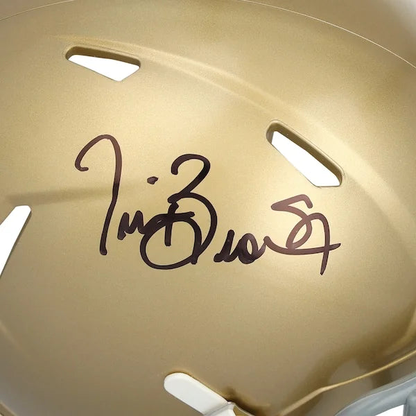 Tim Brown Signed Notre Dame Fighting Irish Riddell Speed Mini Helmet