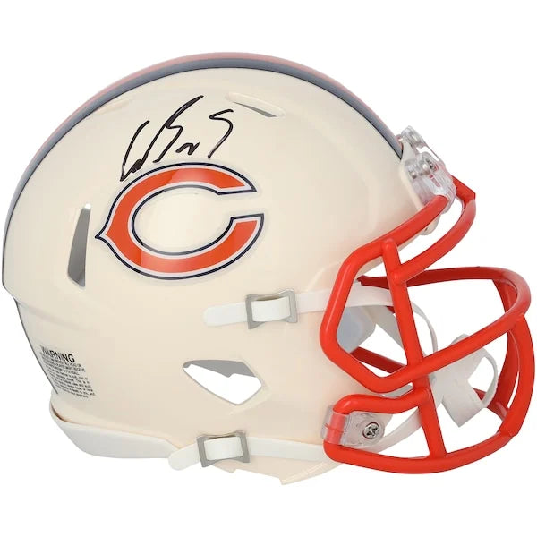 Luther Burden III Signed Chicago Bears Riddell Mini Helmet | Authenticated