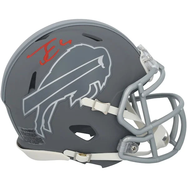 James Cook III Signed Riddell Slate Speed Mini Helmet | Buffalo Bills
