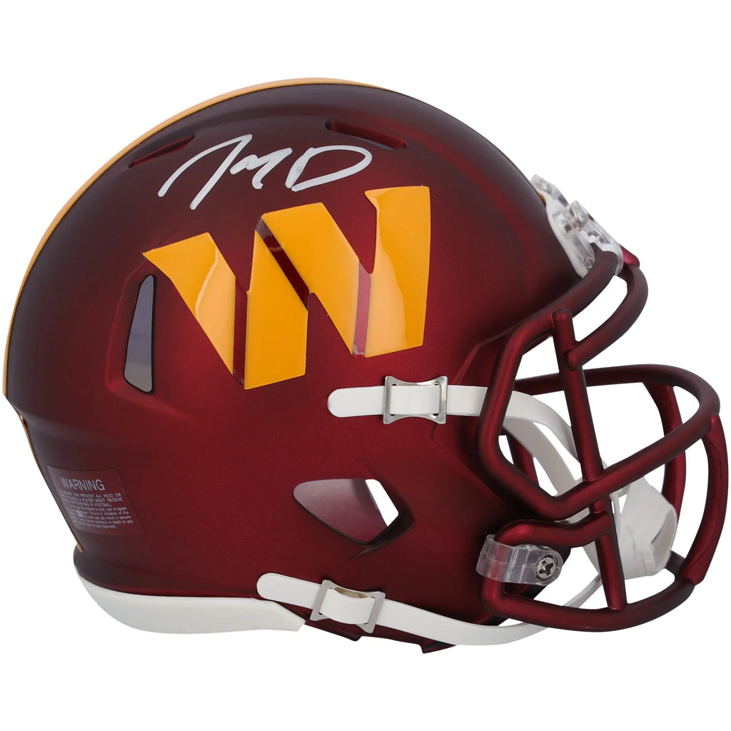 Jayden Daniels Signed Commanders Mini Helmet | Authenticated