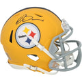 Rico Dowdle Signed Pittsburgh Steelers 2025 Alternate Speed Mini Helmet | Authenticated