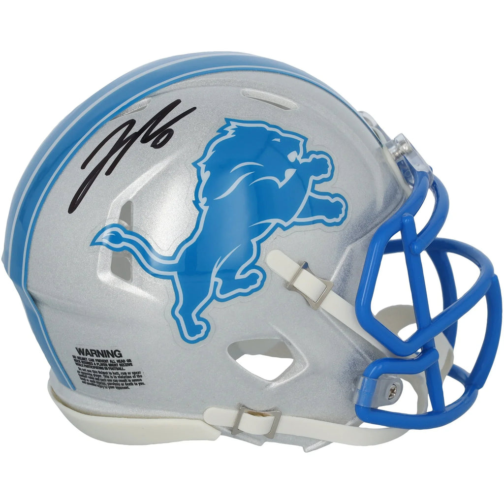 Jahmyr Gibbs Detroit Lions Autographed Riddell 2024 Speed Mini Helmet - S