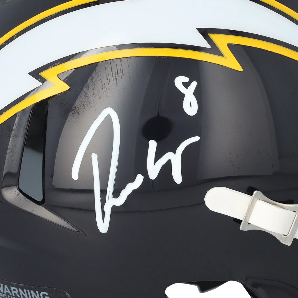 Omarion Hampton Signed Los Angeles Chargers Mini Helmet | 2025 Alternate Navy