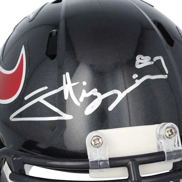 Jayden Higgins Signed Houston Texans Riddell Speed Mini Helmet | Authenticated