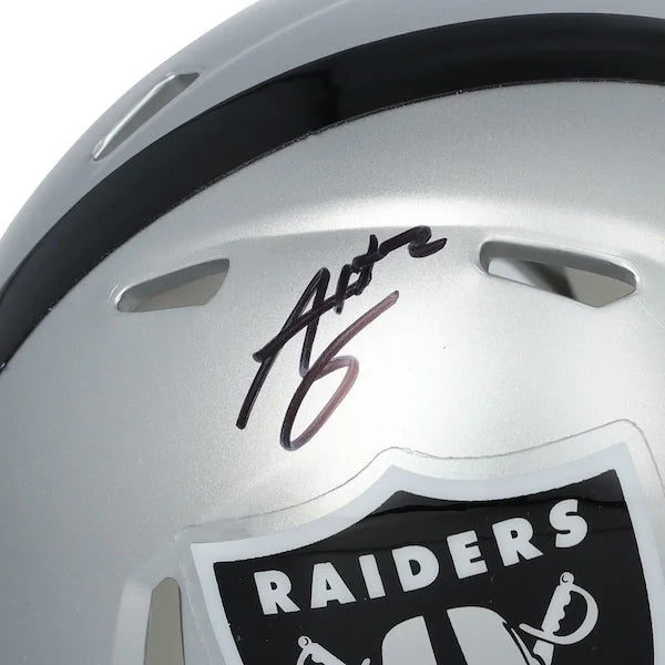 Ashton Jeanty Signed Raiders Riddell Speed Mini Helmet | Authenticated