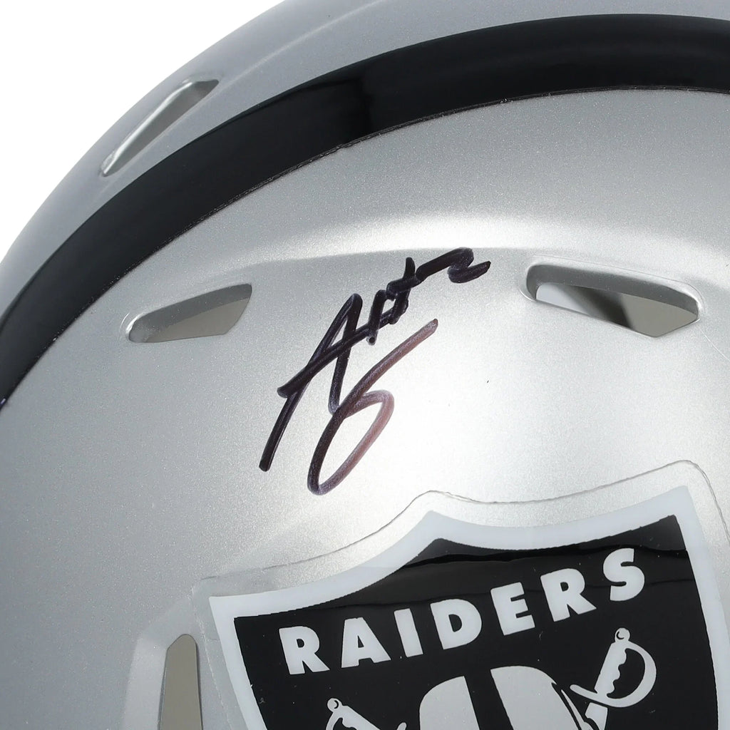 Ashton Jeanty Signed Raiders Riddell Speed Mini Helmet | Authenticated