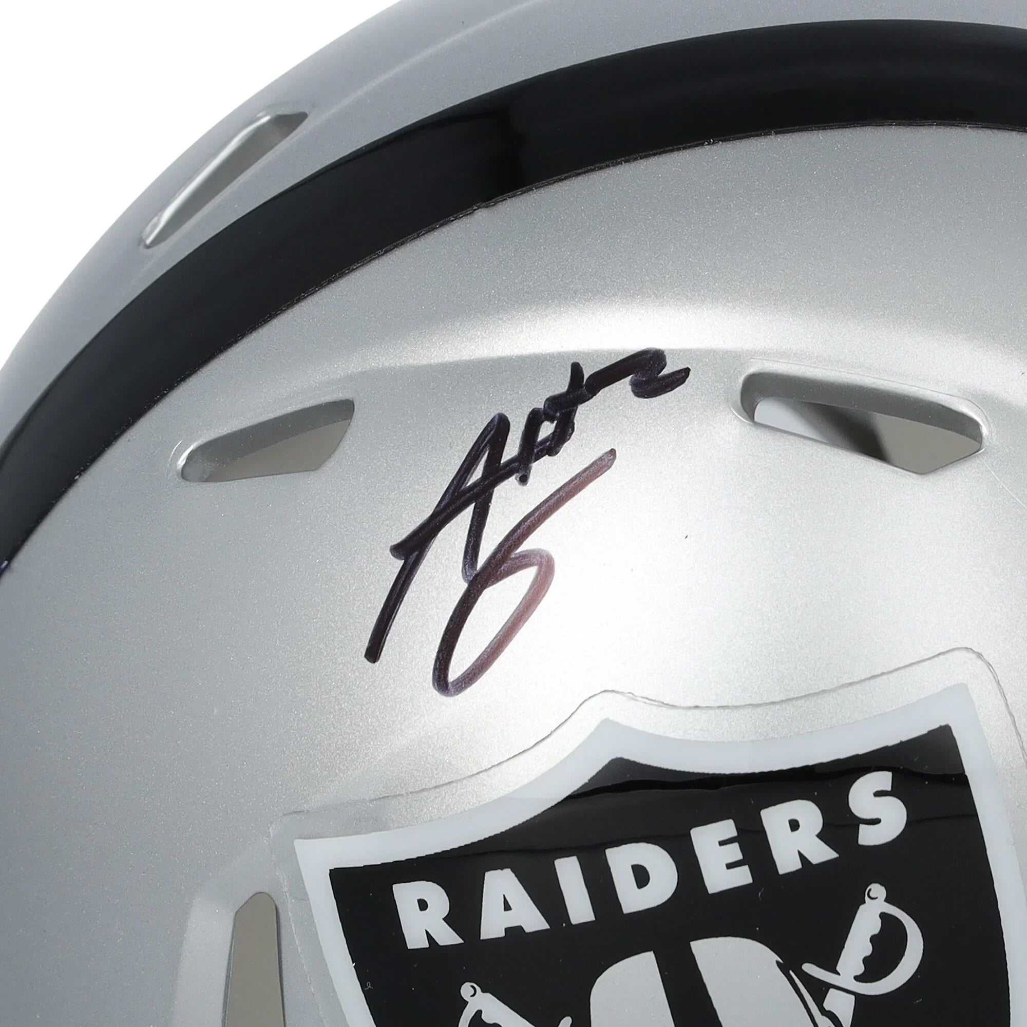 Ashton Jeanty Signed Raiders Riddell Speed Mini Helmet | Authenticated