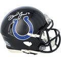 Daniel Jones Signed Colts 2023 Black Alternate Speed Mini Helmet | Authenticated