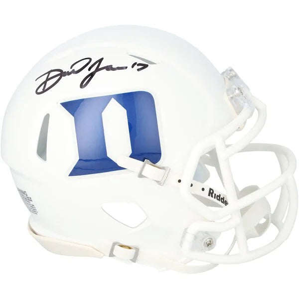 Daniel Jones Signed Duke Blue Devils Mini Helmet | Riddell Speed