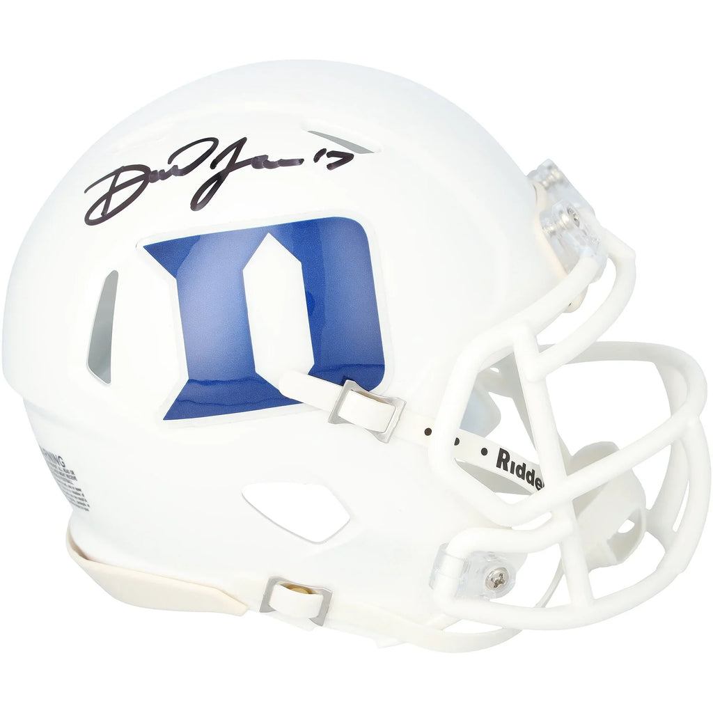 Daniel Jones Signed Duke Blue Devils Mini Helmet | Riddell Speed