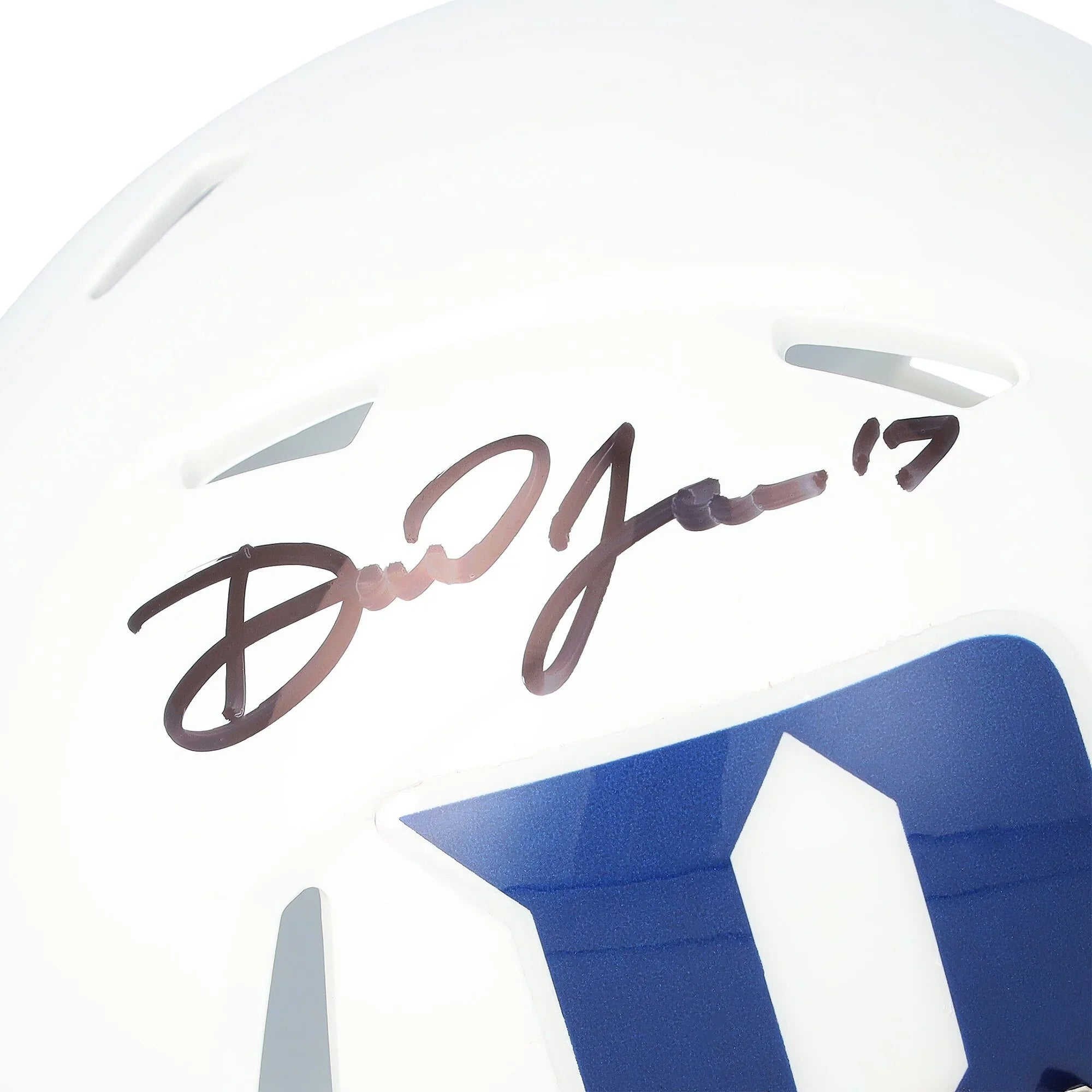 Daniel Jones Signed Duke Blue Devils Mini Helmet | Riddell Speed