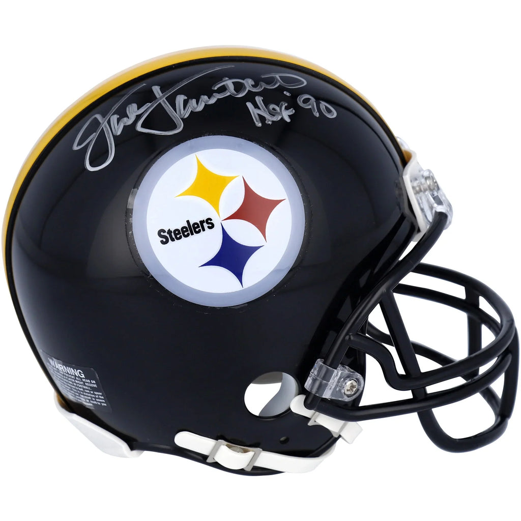 Jack Lambert Signed Riddell Speed Mini Helmet | HOF 90 Inscription