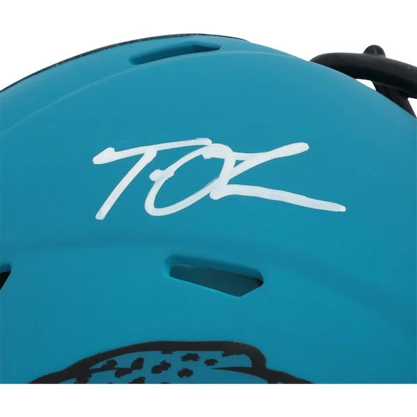 Trevor Lawrence Signed Jaguars Riddell Rave Speed Mini Helmet | Authenticated