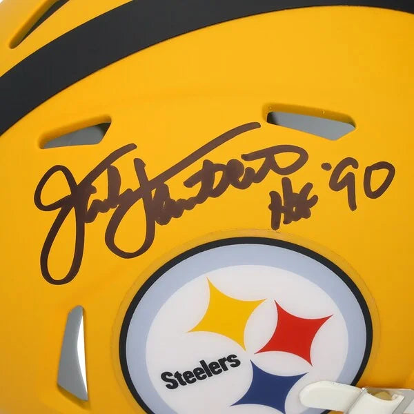 2025 Jack Lambert Signed Steelers Mini Helmet | HOF 90 Inscription
