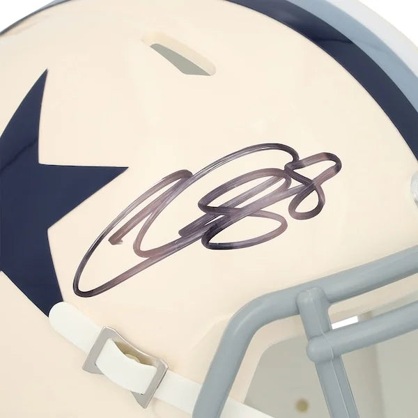 CeeDee Lamb Signed Riddell Retro Speed Mini Helmet | Dallas Cowboys