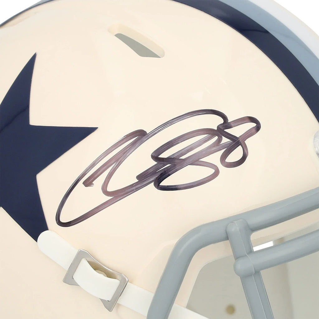 CeeDee Lamb Signed Riddell Retro Speed Mini Helmet | Dallas Cowboys