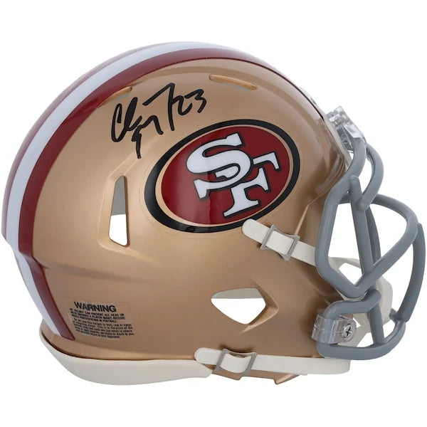 Christian McCaffrey Signed 49ers Riddell Speed Mini Helmet | Authenticated