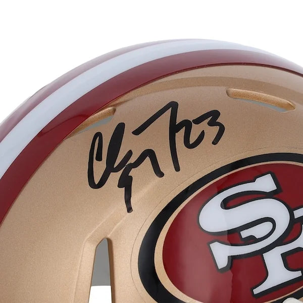 Christian McCaffrey Signed 49ers Riddell Speed Mini Helmet | Authenticated